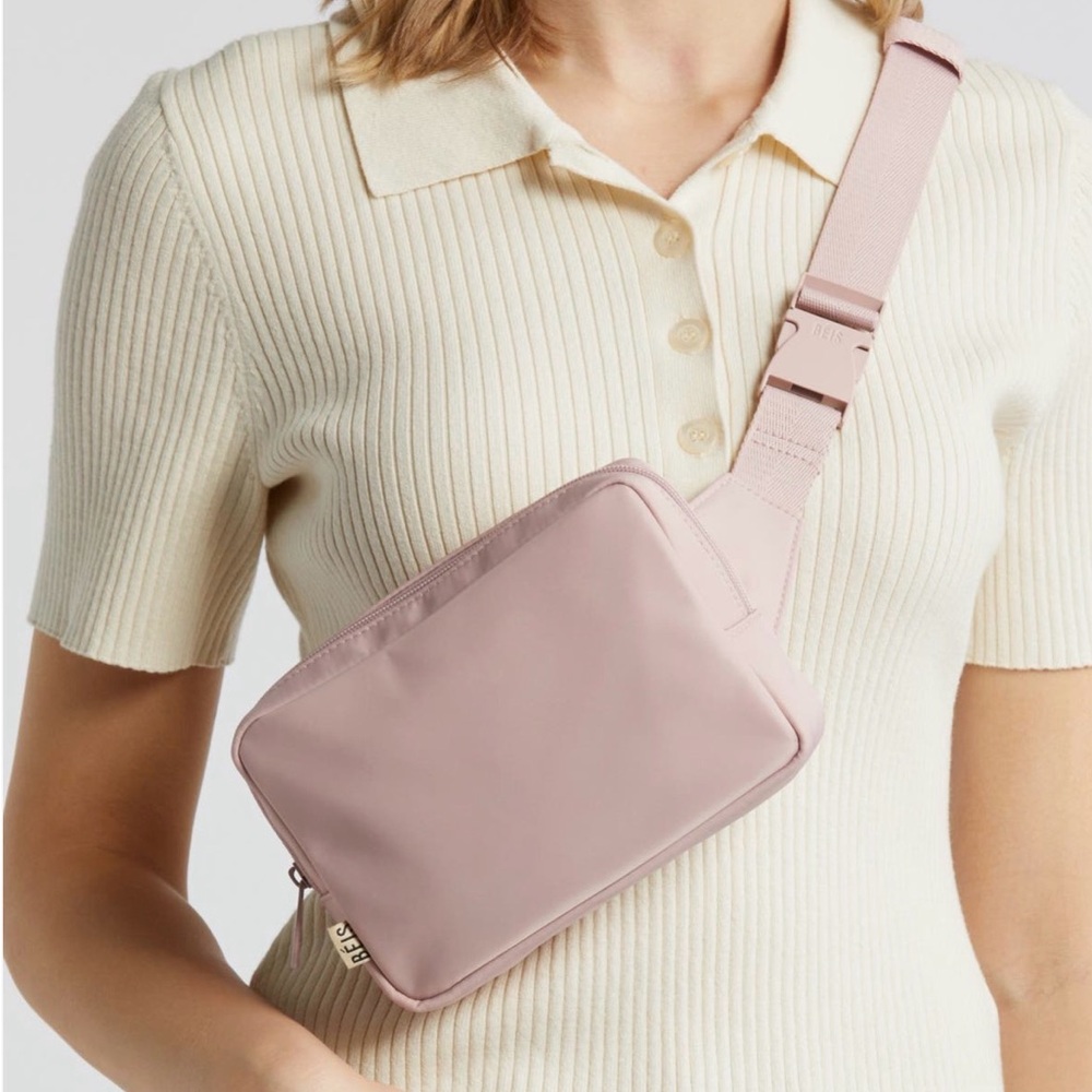 NWT BEIS Atlas Pink Belt Bag